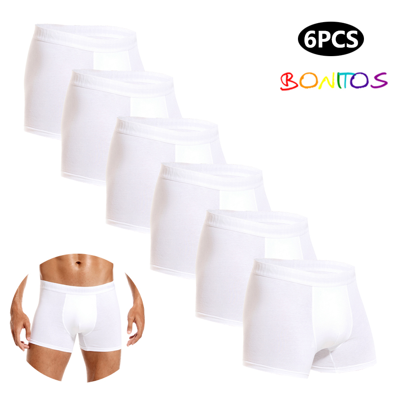 Multi Pack Underwear - Adam için 6 adet beyaz erkek
