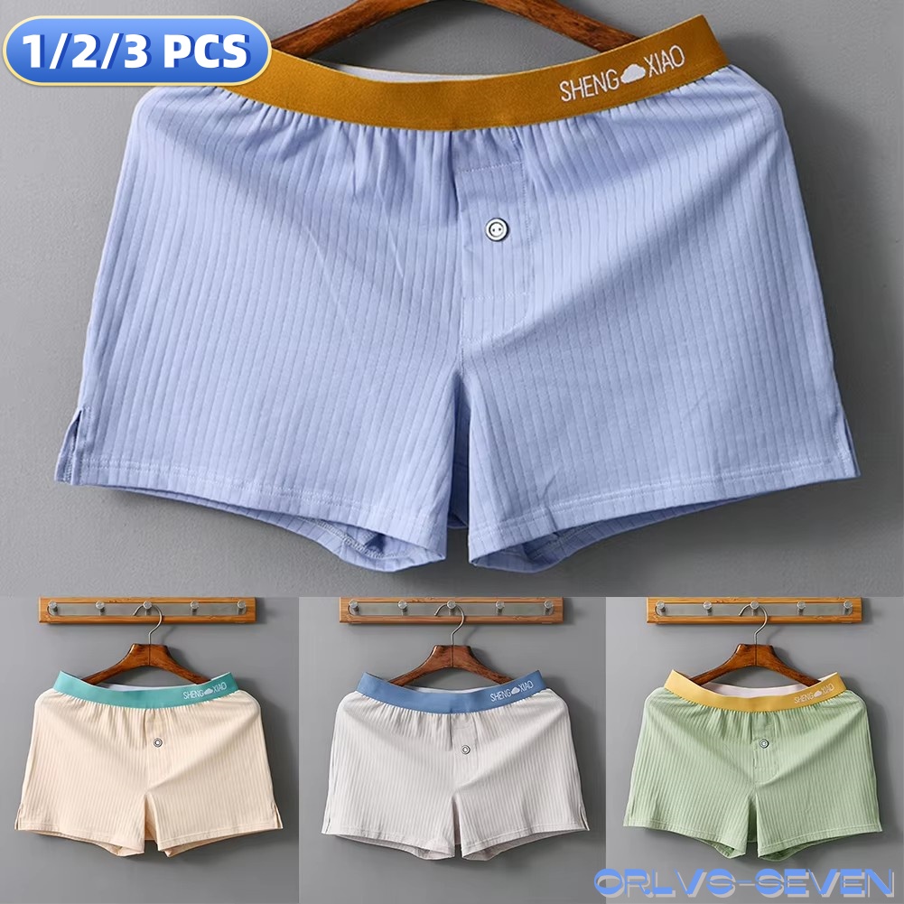 Trunk Breathable Men - 1/2/3 adet erkek külot pamuk düz